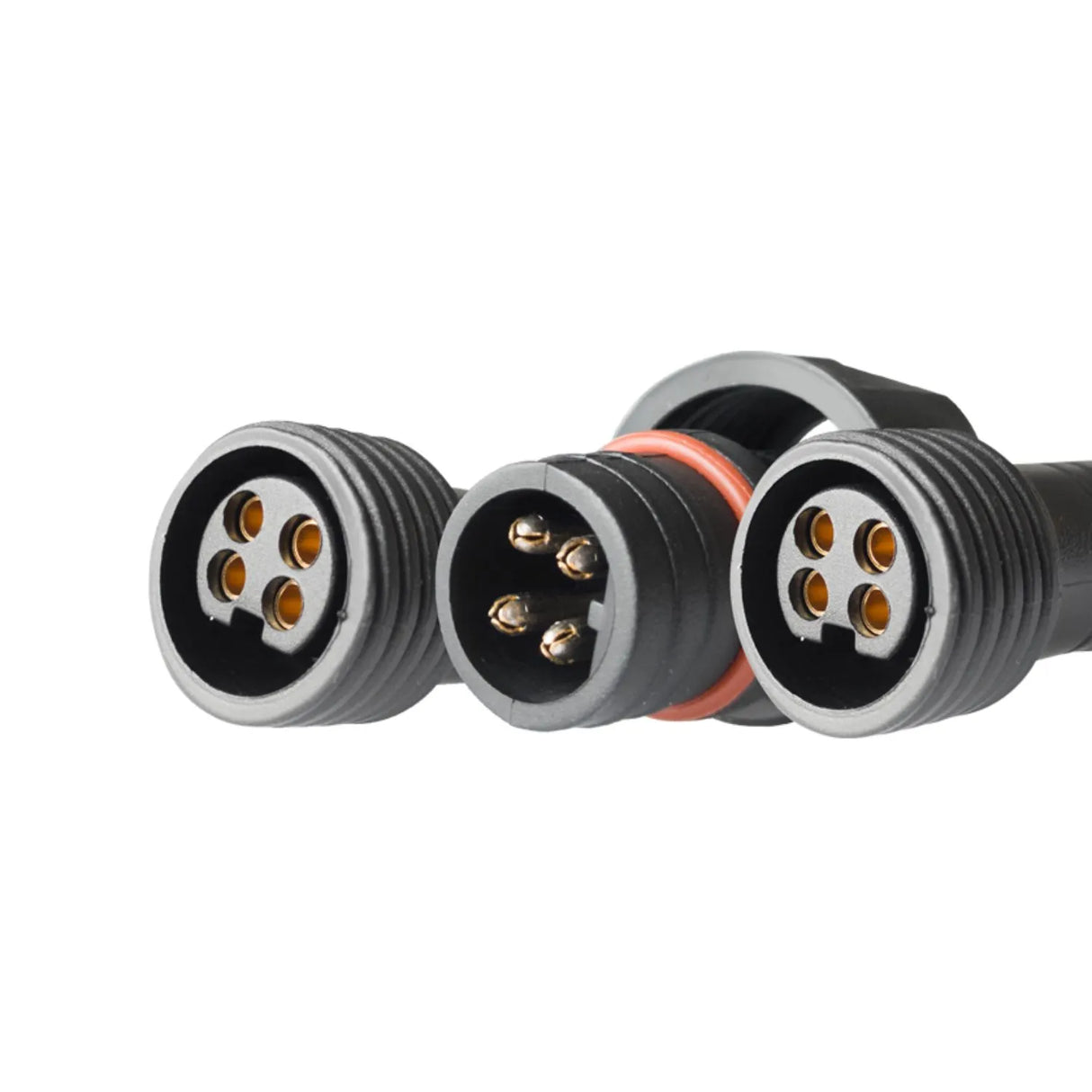 Holman 4‑Pin 3-Way Expansion Tee – RGB Colour Garden Lighting