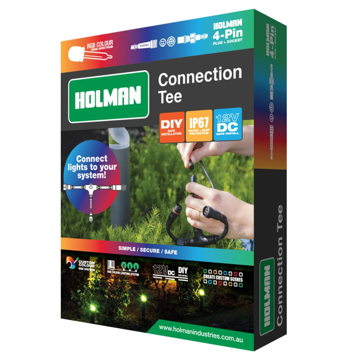 Holman 4‑Pin Connection - 3 way Tee