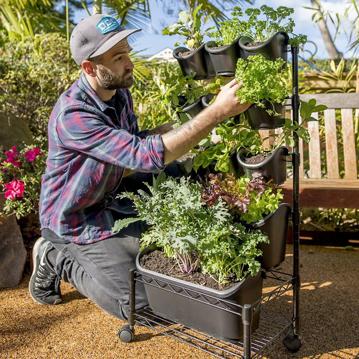 Holman Mobile GreenWall™ Kit – Vertical Garden on Wheels with Irrigation (GW0005)