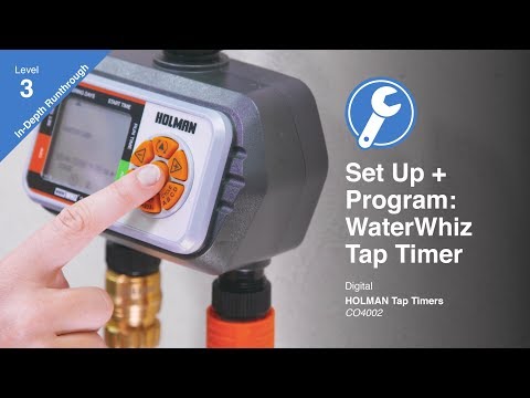 How to program the Holman Water Whiz400 Digital Tap Timer