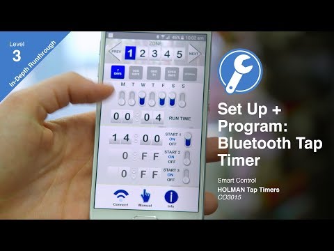 How to Program the Holman Bluetooth® Tap Timer (CO3015)
